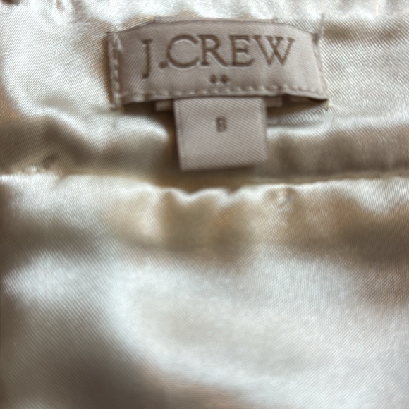 J Crew Grey & White A-line Mini Skirt, lined, size 8 - Picture 5 of 10